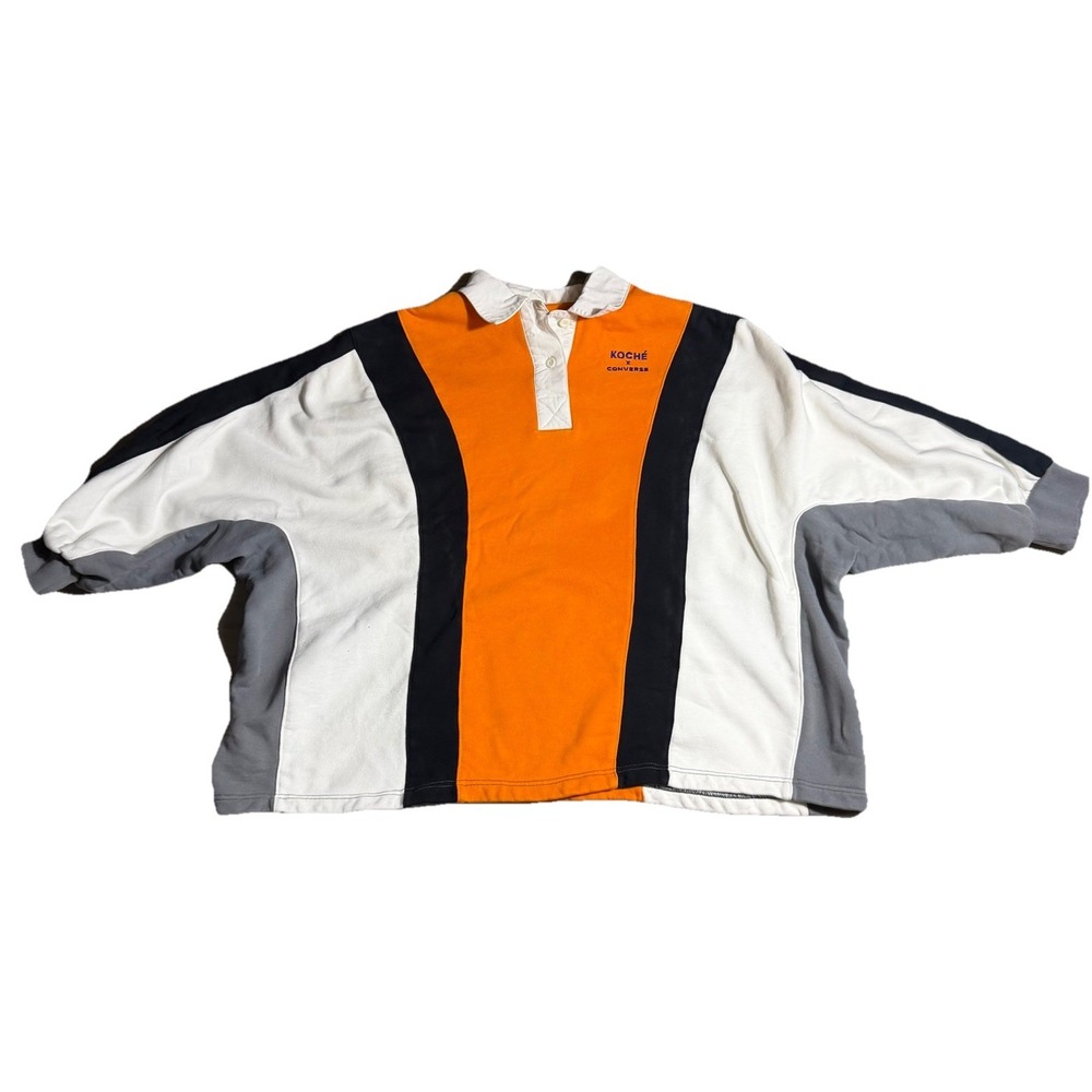 Koche x Converse Rugby Shirt Boxy Oversized‎ Colorblock Small Wide Fit